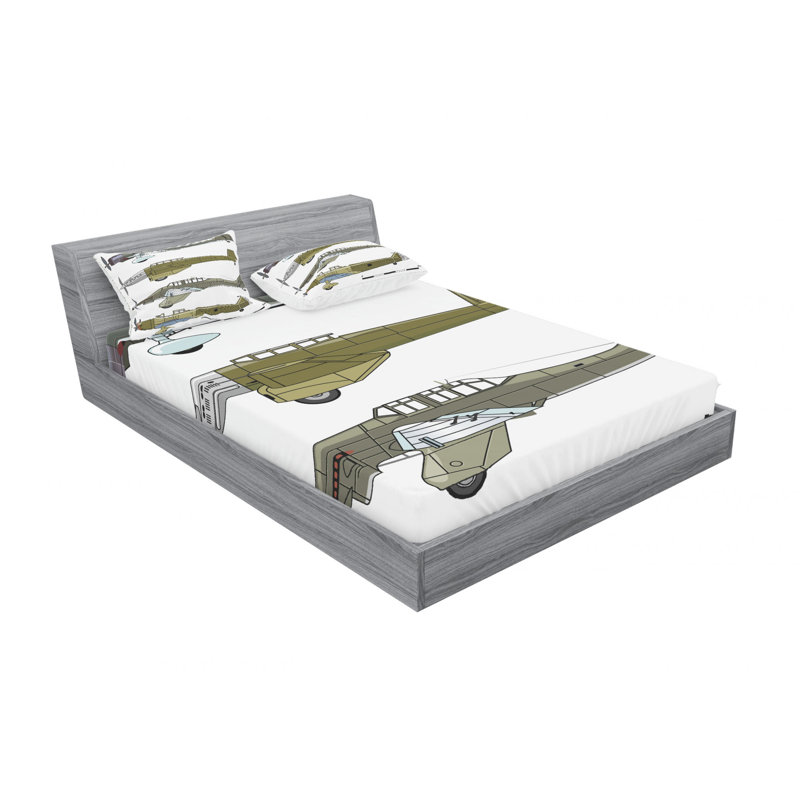 Microfiber Sheet Set, Full Sheet Set with Fitted Sheet
