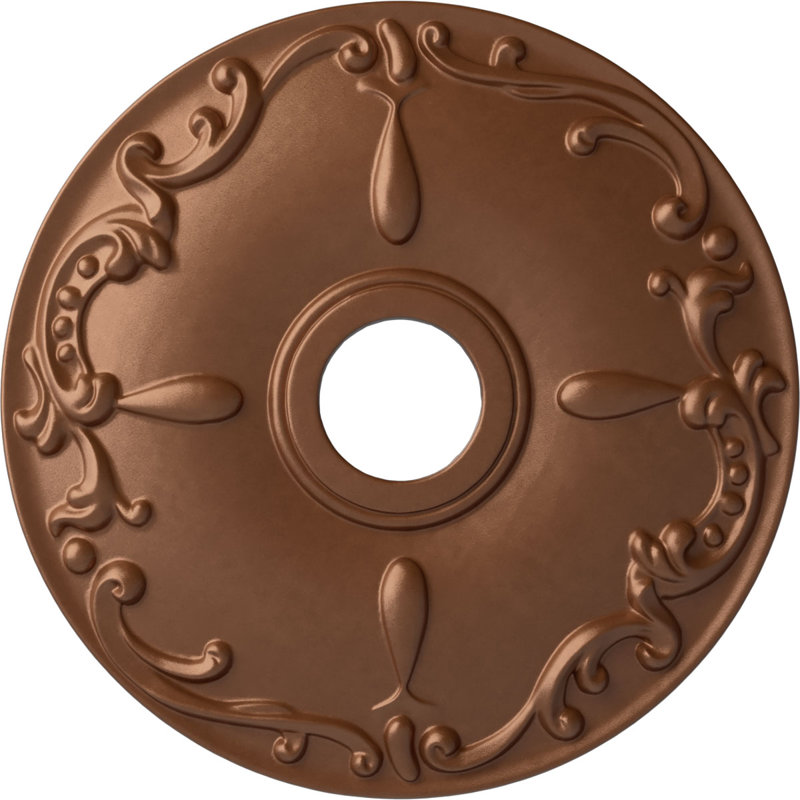 Kent Ceiling Medallion, Polished Copper