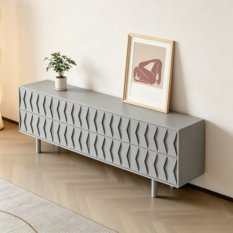 Meuble télé moderne et simple, Gris