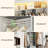 14.8'' - 47.2'' W Small Wood Closet System with Hanging Rods(Cut to Fit)-287011770