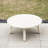 27.56" Round Acacia Wood Outdoor Coffee Table