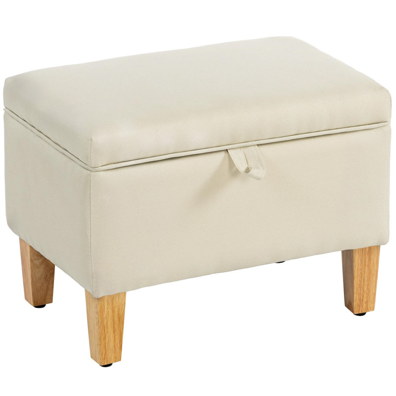 Storage Bench, White, 36cm H x 49cm H x 33cm D