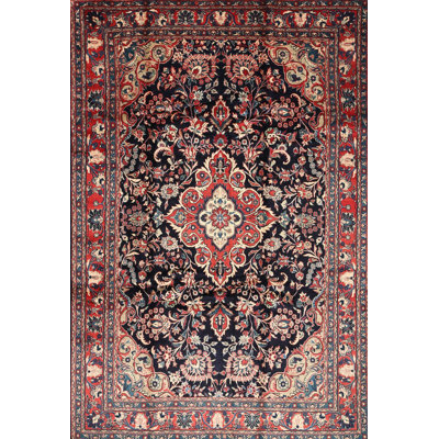 Tapis traditionnel brun / rouge / noir