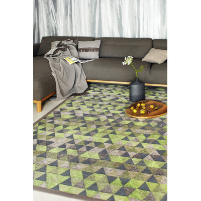 Railey Striped Hand Woven Area Rug