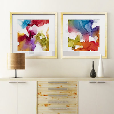 Spectrum Colors I, ensemble de 2 reproductions d’art encadrées sur papier