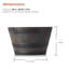 Pot de fleurs tonneau en vinyle Ramsell-1486180990