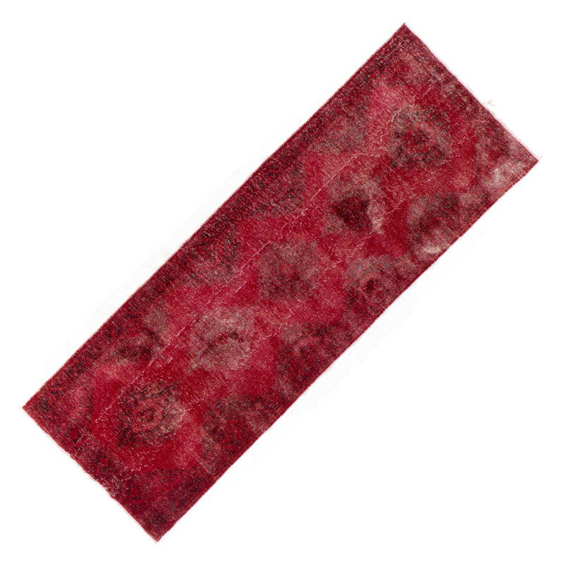 Tapis de couloir moderne fait à la main de 4,8 x 13 pi Konya Sille