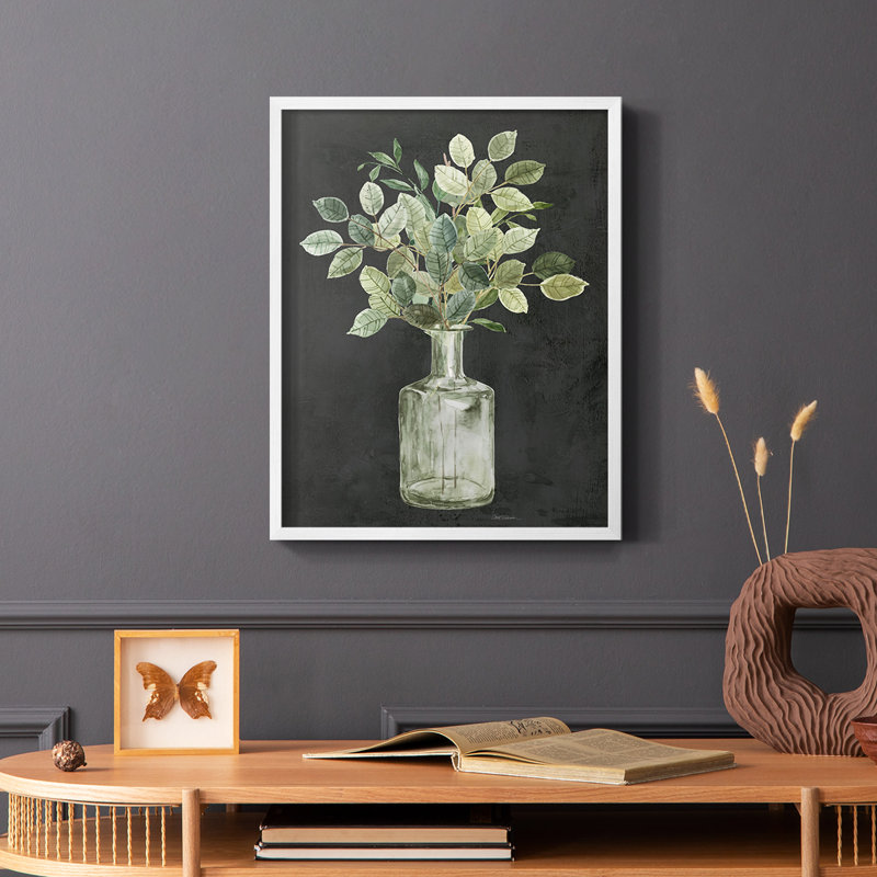 Artisanal Bouquet II Framed Print - Solid Wood, White, 28" H x 22" W