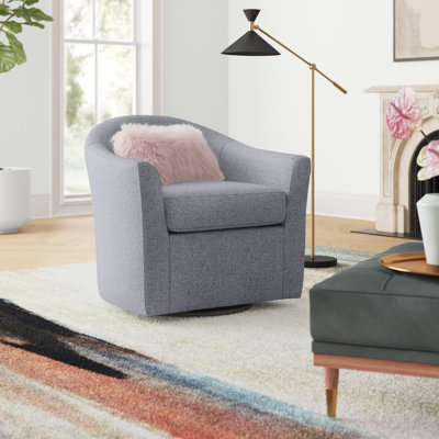 Antai Upholstered Swivel Barrel Chair