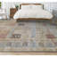 Wool Oriental Area Rug in Light Blue/Beige/Olive