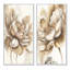 «Indigold Beige Flower III», 2 pièces sur toile-1548526244-1548526243