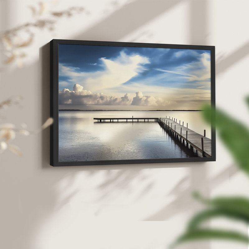 Paysage, série XXII, reproduction encadrée, H 16 po x l 20 po, Noir