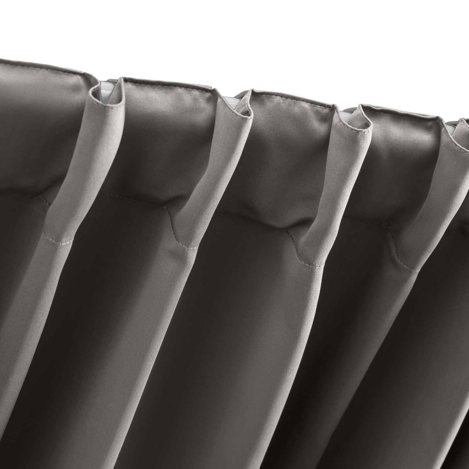 Ardelle Blackout Thermal Rod Pocket Panel, 56" W x 63" L, Gray