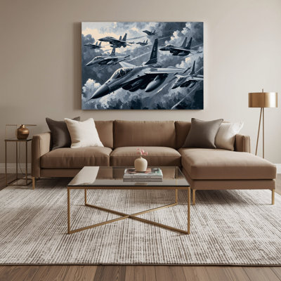 Art sur toile bleu