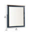 Miroir pour commode 36 po Tela, cadre en bois de pin bleu, plateau brun foncé-116748769