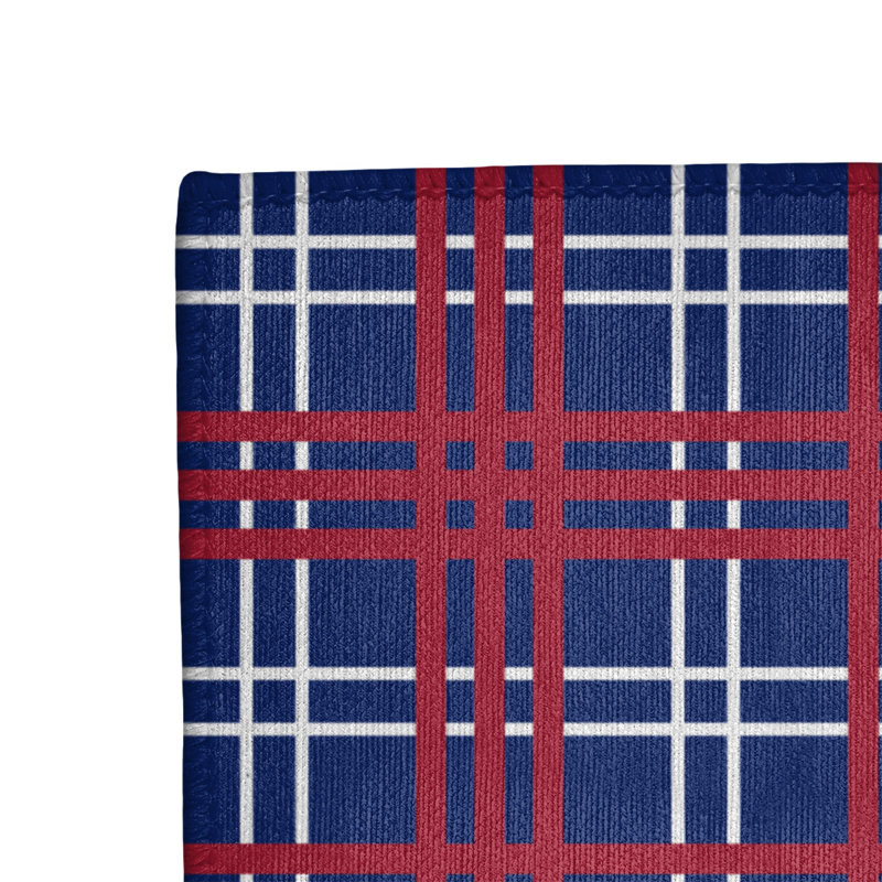 Tapis à carreaux bleu, Rectangle 2 pi x 3 pi
