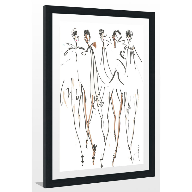 «On Fleek 2», reproduction sur toile, H 39,5 po x l 27,5 po x P 0,75 po, Cadre en acrylique espresso