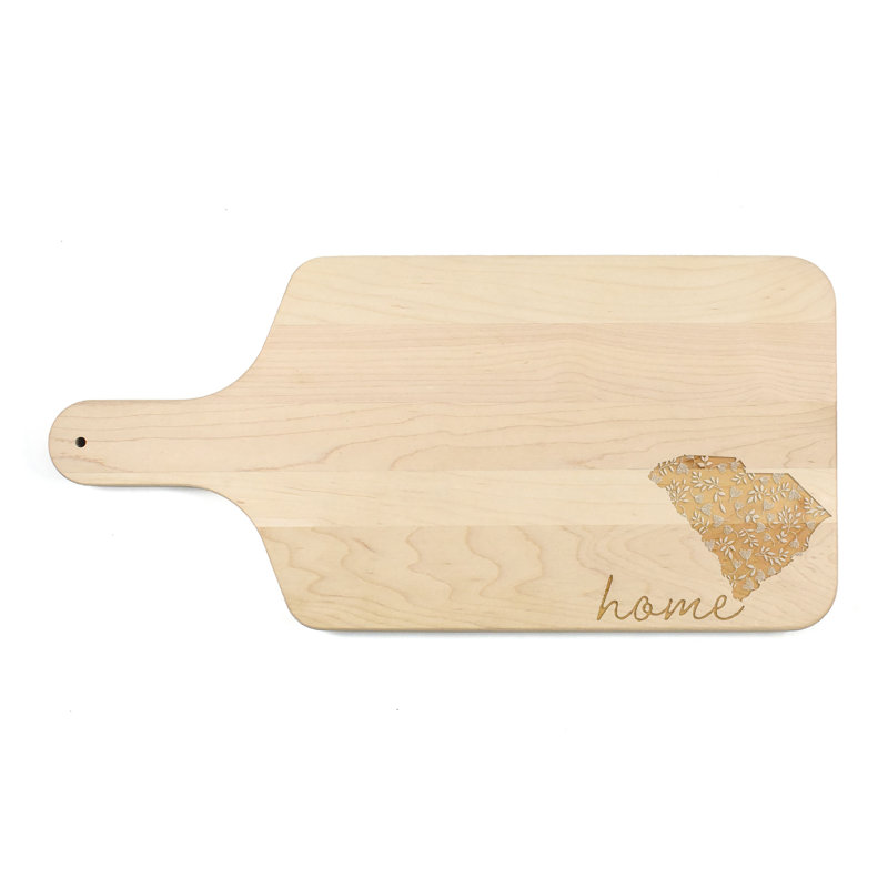 Floral Home State - South Carolina Cutting Board