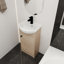 Petit meuble-lavabo autoportant de 18 pouces avec lavabo