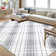 Striped Machine Washable Rugs Geometric Modern Non-Slip Rug for Living Room Bedroom Nursery Dining Table Bedside Decor