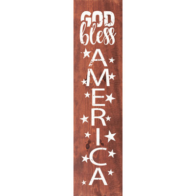 " God Bless America (Vertical Flatedge) "