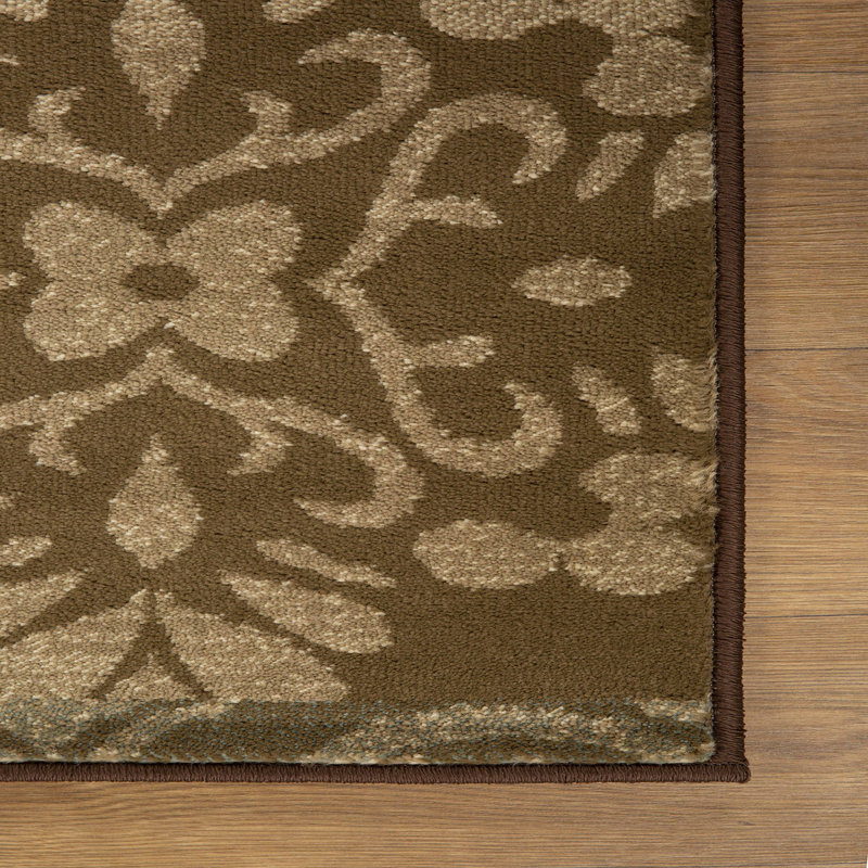 Catalina 100% Polypropylene Floral Medallion Geometric Power-Loomed Runner, Runner 2'7" x 8'