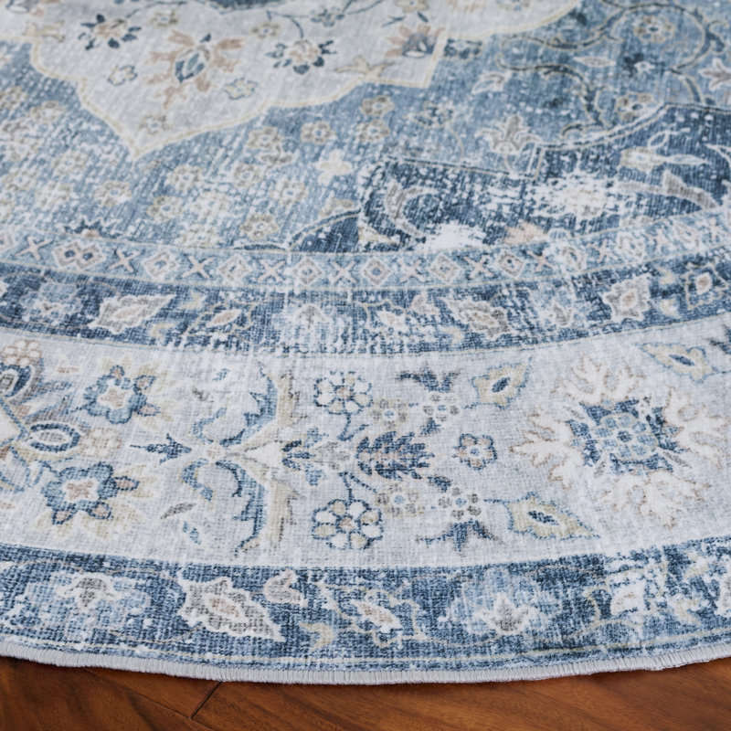 Tapis oriental performance Arizona 320 lavable à la machine, Rond 6 pi