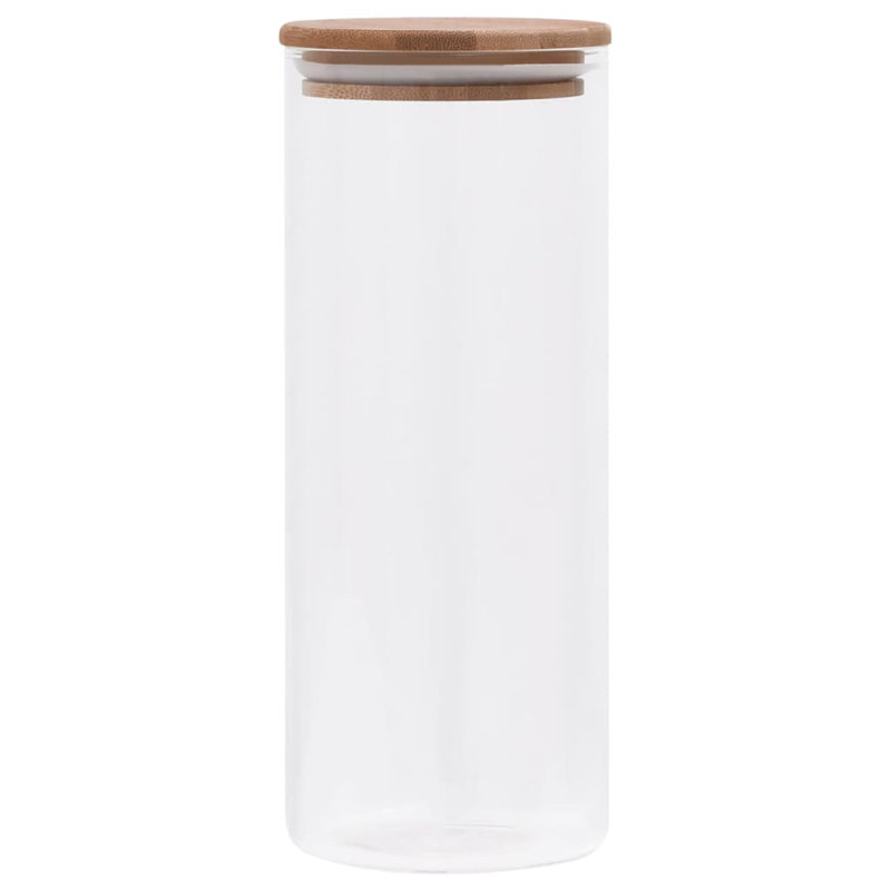 Glass Canister - Set of 6, 9.46cm H x 10.62cm W x 10.62cm D