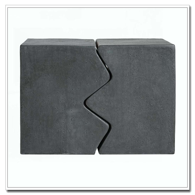 Tables d'appoint rectangulaires d'extérieur / d'intérieur, Gris Pierre