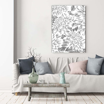 Peonies - Wrapped Canvas Print