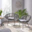 Chaise d'extérieur tissée avec coussins Engle-281009963