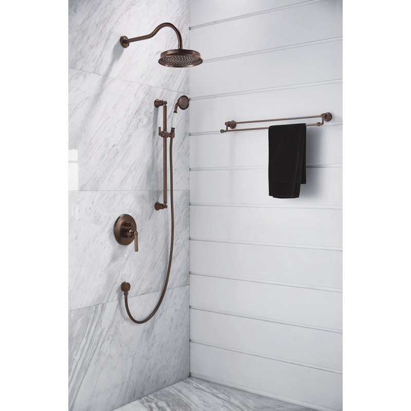 Urswicke Rain Slide Bar Shower Head, Oil-Rubbed Bronze
