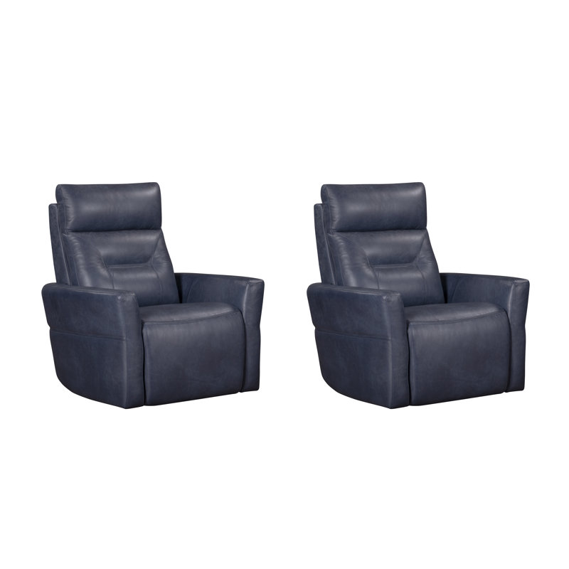 Ashley Power Swivel Glider Recliner P2 Two Pack, Vintage Navy