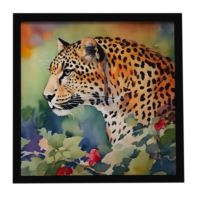 Leopard Framed Metal Print