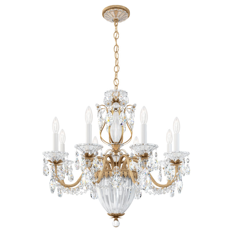 Bagatelle 11 - Light Chandelier, Polished Silver, Clear Crystals from Swarovski