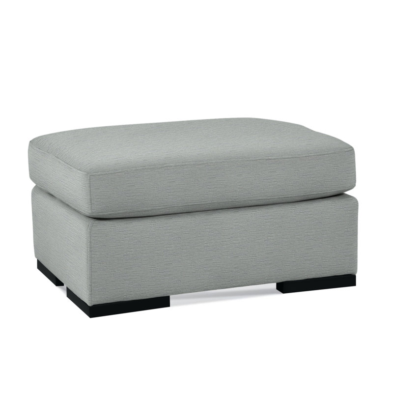 Memphis Ottoman, Beige Sugar Performance; 0863-93, Black