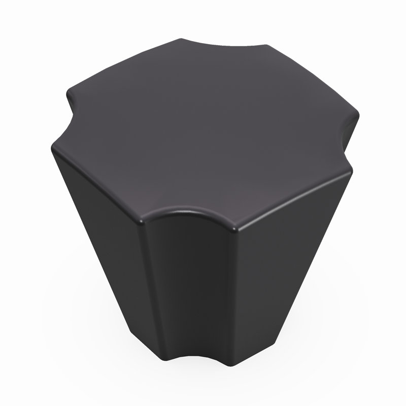 Monarch Collection Knob - 1-1/8" x 1-1/8 " Cabinet Knob - Transitional Hardware for Drawers & Cabinets, Matte Black