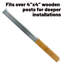Poteau enterré standard-112324581