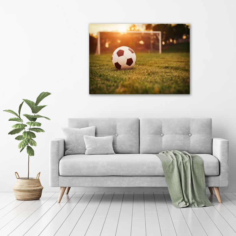 Ball On Turf - Wrapped Canvas Print
