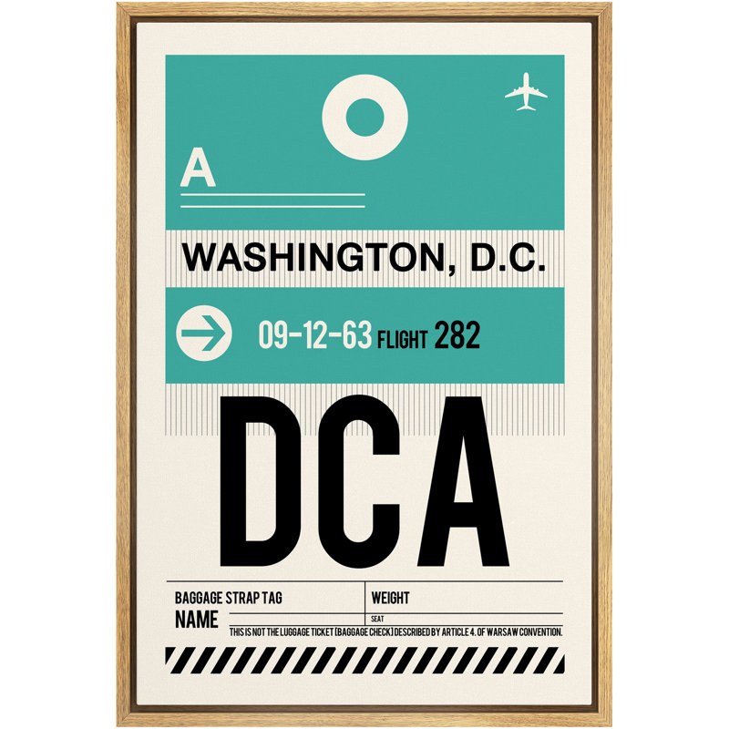 IRS05-IDEA4WALL, reproduction d'art sur toile encadrée, Washington, D.C., Encadrement brun, H 24 po x l 16 po x P 1,5 po