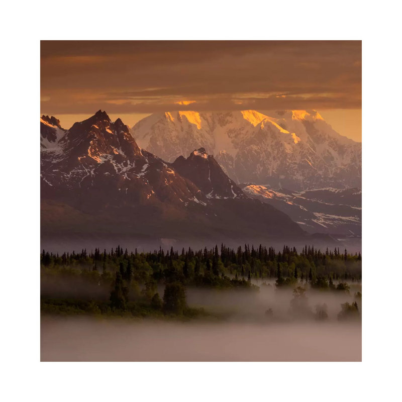 Moods Of Denali #2 by Dan Ballard - Wrapped Canvas Print, 66.04 cm H x 66.04 cm W x 3.175 cm D