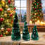 Ornements en velours de Noël, ensemble de 3 pièces, plateau de sapin de Noël, plateau de table, décorations de scène, décorations-794895793