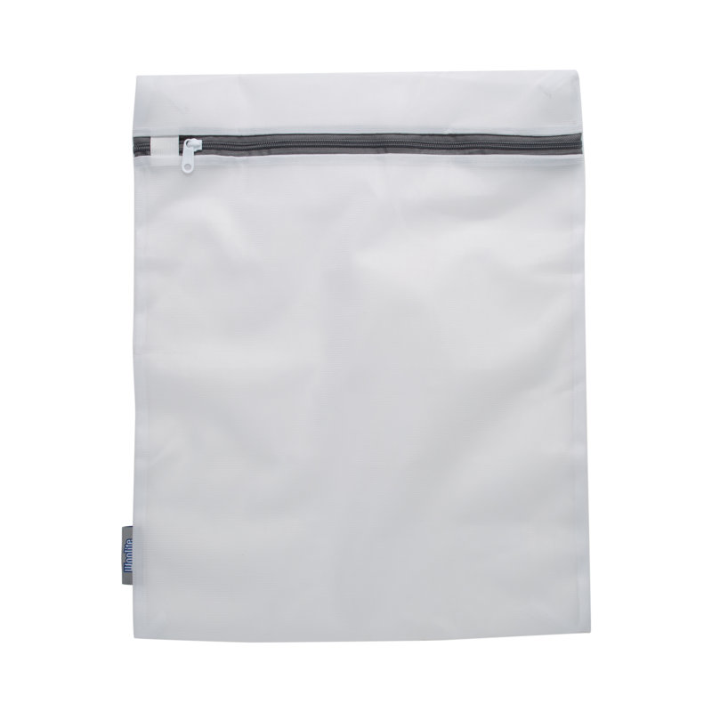 Large White Mesh Laundry Wash Bags with Zipper Closure