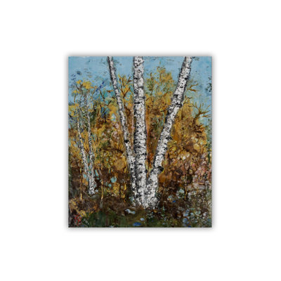 "Burnished Birch" Canvas Wall Art By Karen Biery Print by Karen Biery