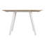 Table de salle à manger extensible de 32 à 47 po Abacus Universal Expert, 2 panneaux latéraux à abattants, pieds en bois d'hévéa, table de cuisine moderne en bois de chêne, table de salle à manger rectangulaire en bois pour petits espaces, chêne 