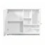 Armoire de rangement murale pour salle de bain avec porte miroir et tablette réglable, parfaite pour les salles de bain organisées et élégantes-685442895