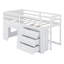 Lit mezzanine avec tiroirs et tablette-164545333