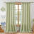 Semi Sheer Rod Pocket Curtain Panel with Tassel Fringe – Faux Linen Textured, Light Filtering, 1 Panel-509945934-509945922