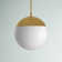 Luminaire suspendu sphère 1 lumière Yearby
