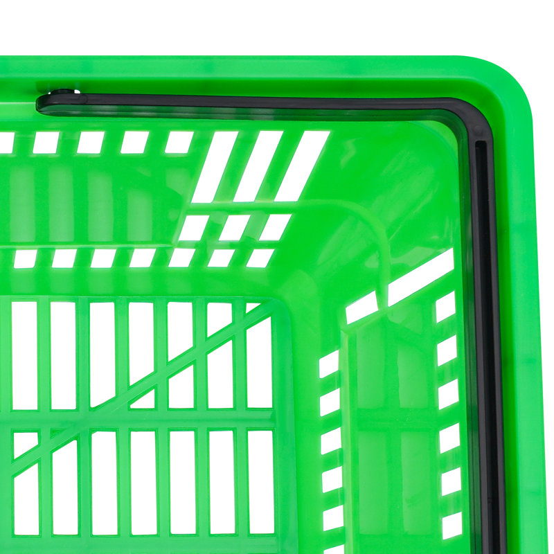 12 pièces 18L Paniers avec poignées, Vert